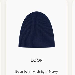 loop cashmere + Wool Beanie. One size.
